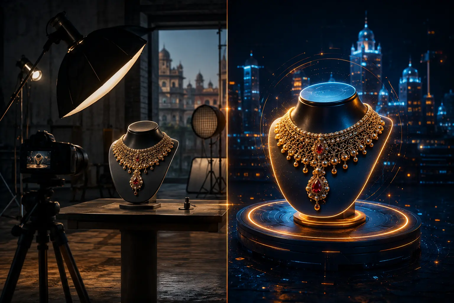 AI product photoshoot Ahmedabad versus traditional studio — cost and quality comparison