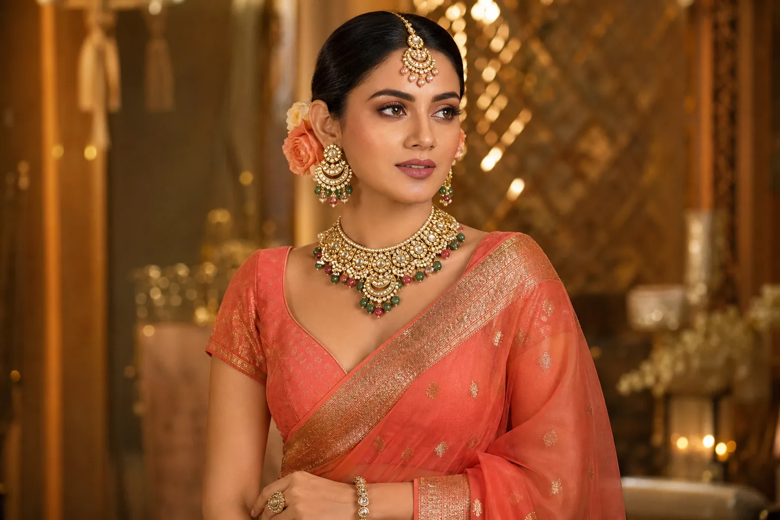 Bridal jewellery AI model video for online selling and Instagram reels