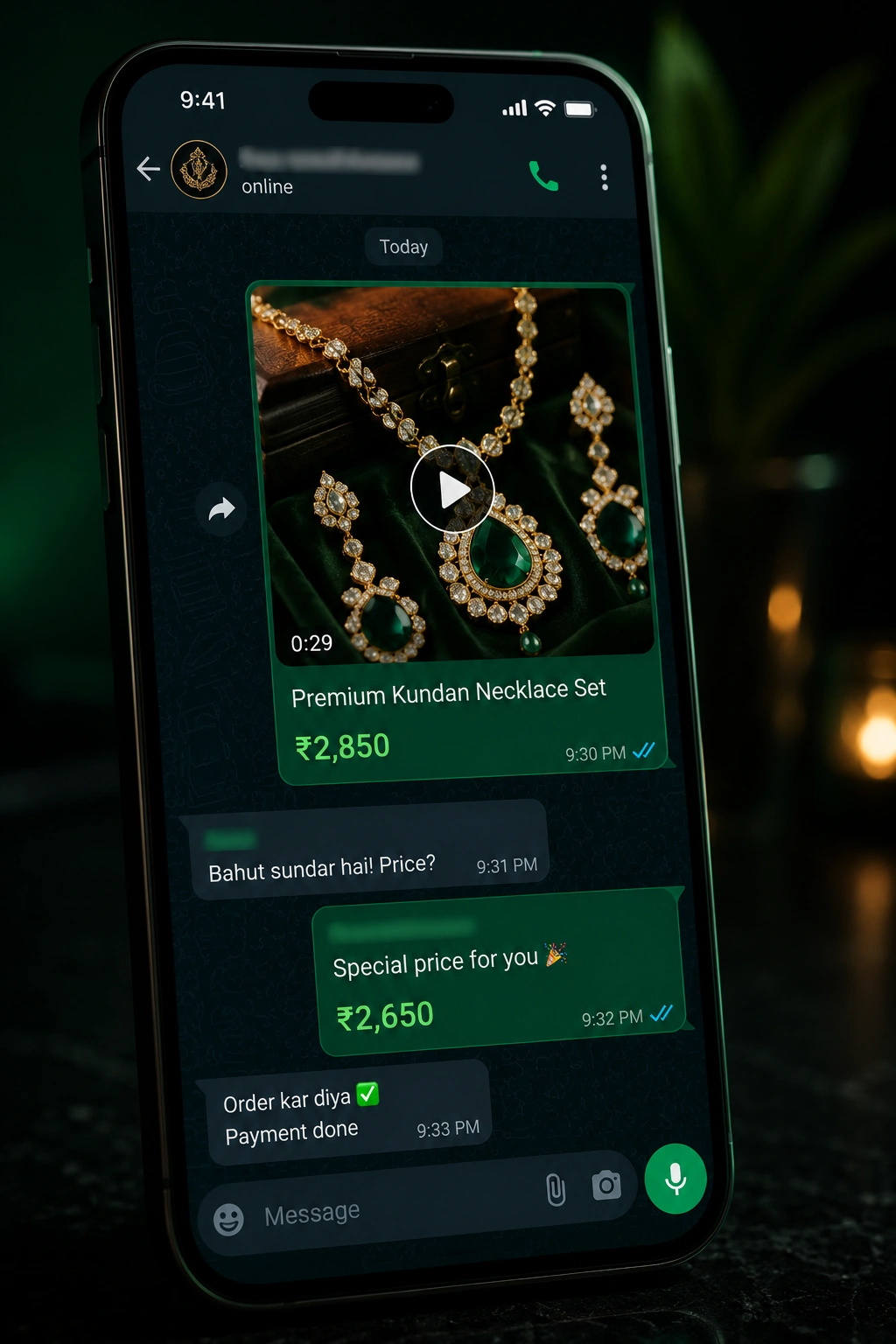WhatsApp video catalogue for sellers — product videos that get replies